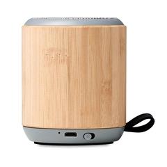 Vue Haut-parleur sans fil en bambou - Rugli de couleur marron| Krokrodeal