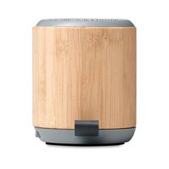 Vue Haut-parleur sans fil en bambou - Rugli de couleur marron| Krokrodeal