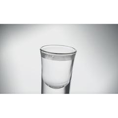 Vue Verre à liqueur 28ml - Songo de couleur blanc| Krokrodeal