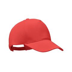 Vue Casquette de baseball coton - Bicca cap de couleur rouge| Krokrodeal