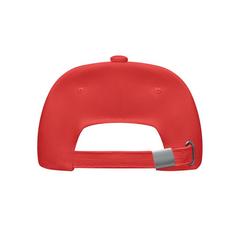 Vue Casquette de baseball coton - Bicca cap de couleur rouge| Krokrodeal