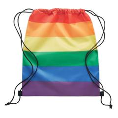 Vue Sac à cordon arc-en-ciel RPET - Bow de couleur -| Krokrodeal