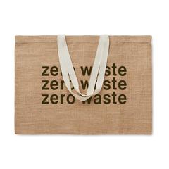 Vue Sac shopping en jute - Fulla de couleur marron| Krokrodeal
