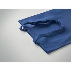 Vue Sac shopping en toile 270 gr/m² - Rassa coloured de couleur bleu| Krokrodeal