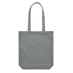 Vue Sac shopping en toile 270 gr/m² - Rassa coloured de couleur gris| Krokrodeal