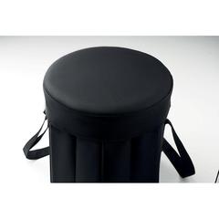 Vue Tabouret/table pliable - Seat & drink de couleur noir| Krokrodeal