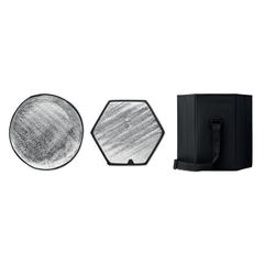 Vue Tabouret/table pliable - Seat & drink de couleur noir| Krokrodeal