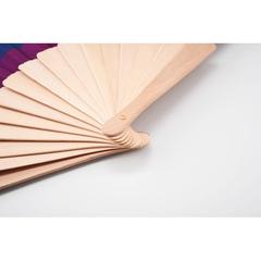Vue Eventail en bois arc-en-ciel - Bowfan de couleur -| Krokrodeal