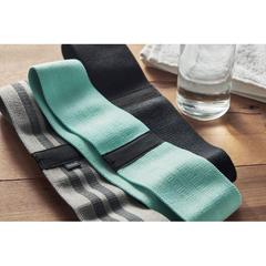 Vue Set de 3 bandes de fitness - Banda de couleur noir| Krokrodeal