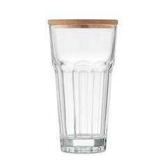 Vue Verre avec couvercle en bambou - Sempre de couleur blanc| Krokrodeal