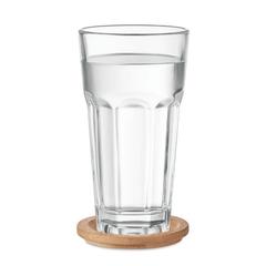 Vue Verre avec couvercle en bambou - Sempre de couleur blanc| Krokrodeal