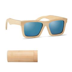 Lunettes de soleil étui bambou - Wanaka publicitaire pas cher