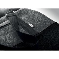 Vue Sac de week-end en feutre RPET - Indico bag de couleur gris| Krokrodeal