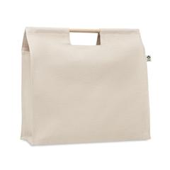 Vue Sac shopping en toile organique - Mercado top de couleur marron| Krokrodeal