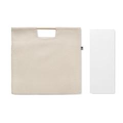 Vue Sac shopping en toile organique - Mercado top de couleur marron| Krokrodeal