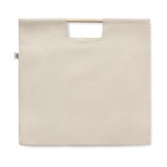 Vue Sac shopping en toile organique - Mercado top de couleur marron| Krokrodeal