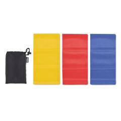 Vue 3 bandes de fitness en TPE - Top fit de couleur noir| Krokrodeal