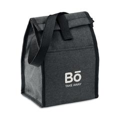 Vue Sac à déjeuner isotherme RPET - Bobe de couleur noir| Krokrodeal