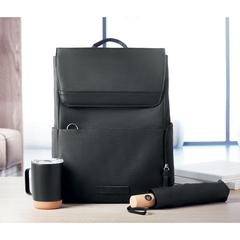 Vue Sac à dos pour ordinateur - Daegu lap de couleur noir| Krokrodeal