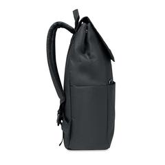 Vue Sac à dos pour ordinateur - Daegu lap de couleur noir| Krokrodeal