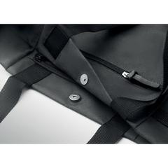 Vue Sac à bandoulière RPET 600D - Daegu bag de couleur noir| Krokrodeal