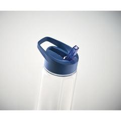 Vue Bouteille en RPET 650ml - Alabama de couleur bleu| Krokrodeal