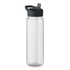 Vue Bouteille en RPET 650ml - Alabama de couleur noir| Krokrodeal
