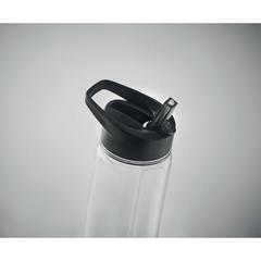 Vue Bouteille en RPET 650ml - Alabama de couleur noir| Krokrodeal