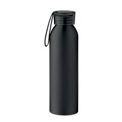 Vue Bouteille en aluminium 600ml - Napier de couleur noir| Krokrodeal