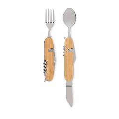 Vue Couverts multifonctions - Subete de couleur marron| Krokrodeal