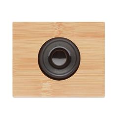 Vue Haut-parleur sans fil bambou - Yista de couleur marron| Krokrodeal