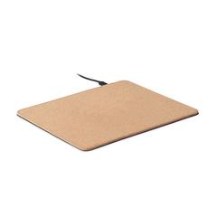 Tapis de souris chargeur liège - Wireless matty publicitaire pas cher