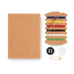Vue Kit de couture compact - Compact de couleur marron| Krokrodeal