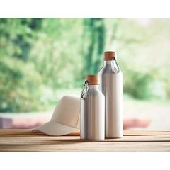 Vue Bouteille en aluminium 400 ml - Amel de couleur gris| Krokrodeal