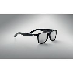 Vue Lunettes de soleil bambou - Rhodos de couleur gris| Krokrodeal