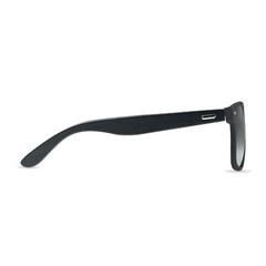 Vue Lunettes de soleil bambou - Rhodos de couleur gris| Krokrodeal