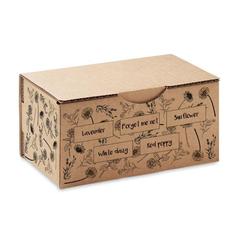 Vue Kit de culture de fleurs - Flowers de couleur marron| Krokrodeal