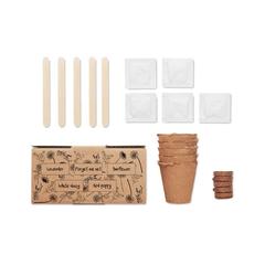Vue Kit de culture de fleurs - Flowers de couleur marron| Krokrodeal