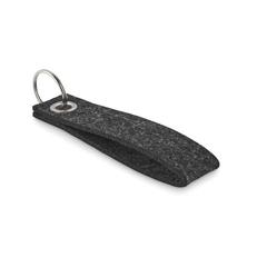 Vue Porte-clés en feutre RPET - Suora de couleur gris| Krokrodeal