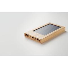 Vue Powerbank solaire 4000 mAh - Arena solar de couleur marron| Krokrodeal