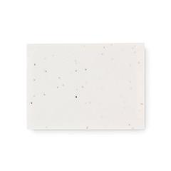 Vue Bloc-notes en papier à planter - Vison seed de couleur blanc| Krokrodeal