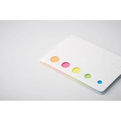 Vue Notes adhésives en papier à pla - Memo seed de couleur blanc| Krokrodeal