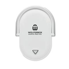 Vue Chargeur sans fil lampe - Jupiter de couleur blanc| Krokrodeal