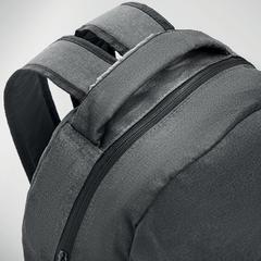 Vue Sac à dos 600D RPET 2 tons - Siena de couleur noir| Krokrodeal