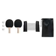 Vue Set de tennis de table - Ping pong de couleur noir| Krokrodeal