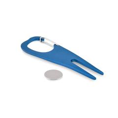 Vue Relève pitch en aluminium - Mulligan de couleur bleu| Krokrodeal