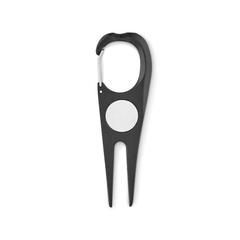 Vue Relève pitch en aluminium - Mulligan de couleur noir| Krokrodeal