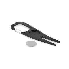 Vue Relève pitch en aluminium - Mulligan de couleur noir| Krokrodeal