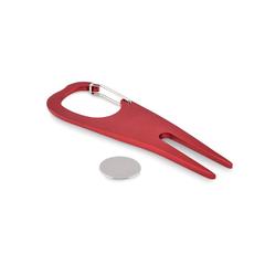 Vue Relève pitch en aluminium - Mulligan de couleur rouge| Krokrodeal