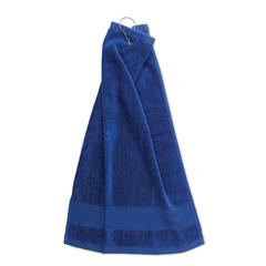 Vue Serviette de golf en coton avec - Hitowgo de couleur bleu| Krokrodeal